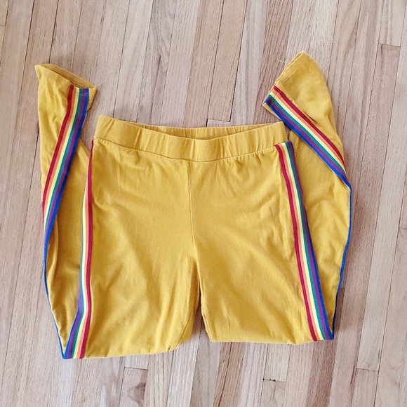 Heart & Hips Pants - 🚫 Donated 🚫 Stripe yellow pants : damage noted